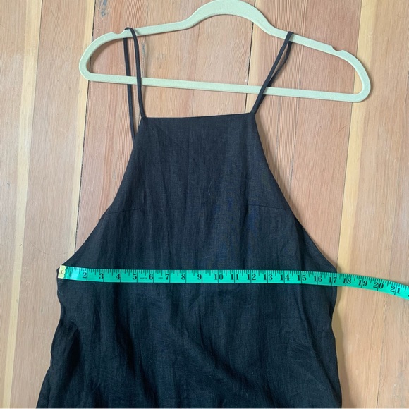 Par En Par Black Isla Linen Slip Dress - Picture 10 of 12
